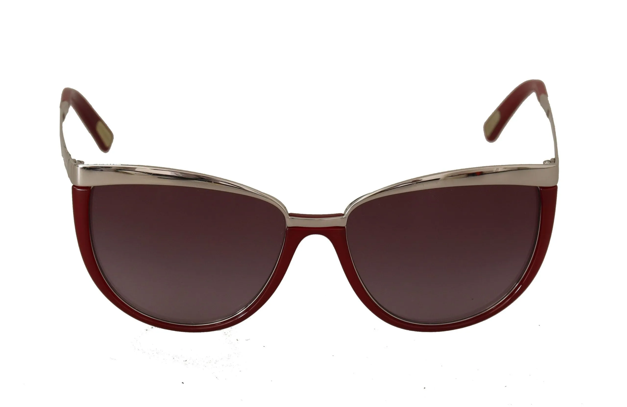 Dolce & Gabbana Women's Chic Silver Maroon Sunglasses for Her