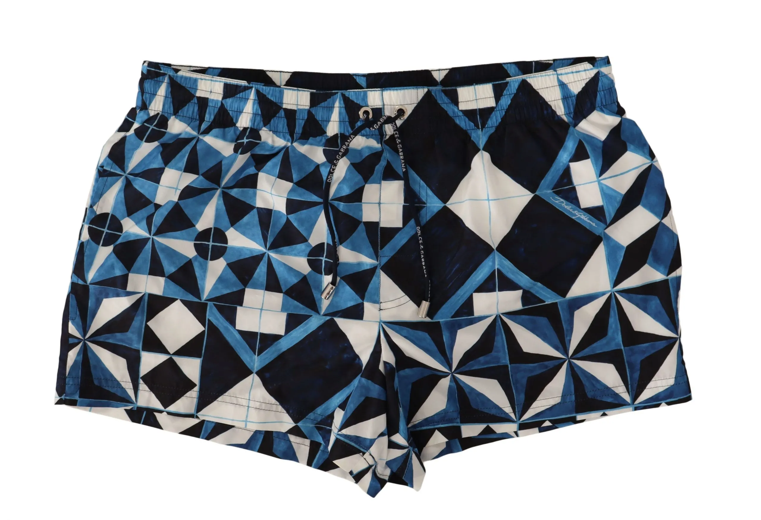 Dolce & Gabbana Men's Majestic Majolica Print Swim Trunks