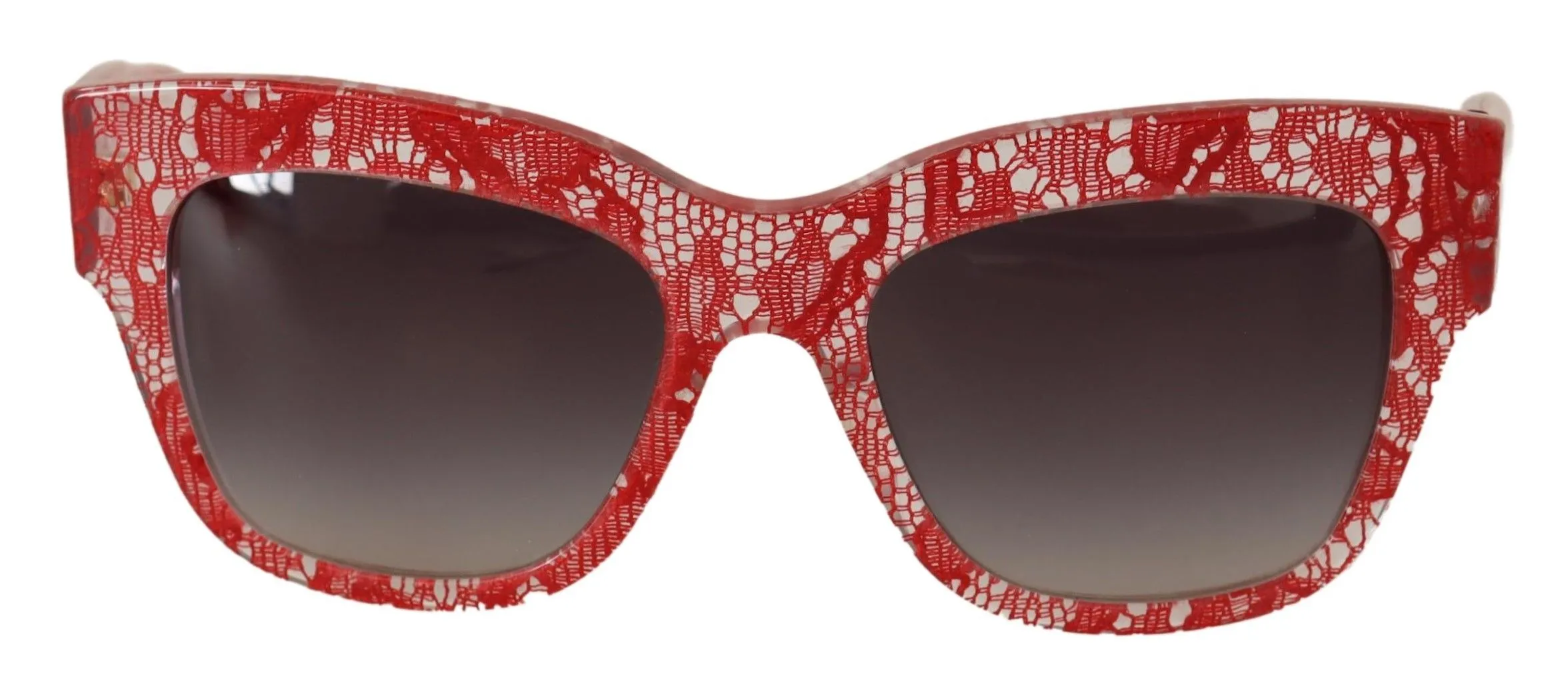 Dolce & Gabbana Men's Sicilian Lace-Inspired Red Sunglasses