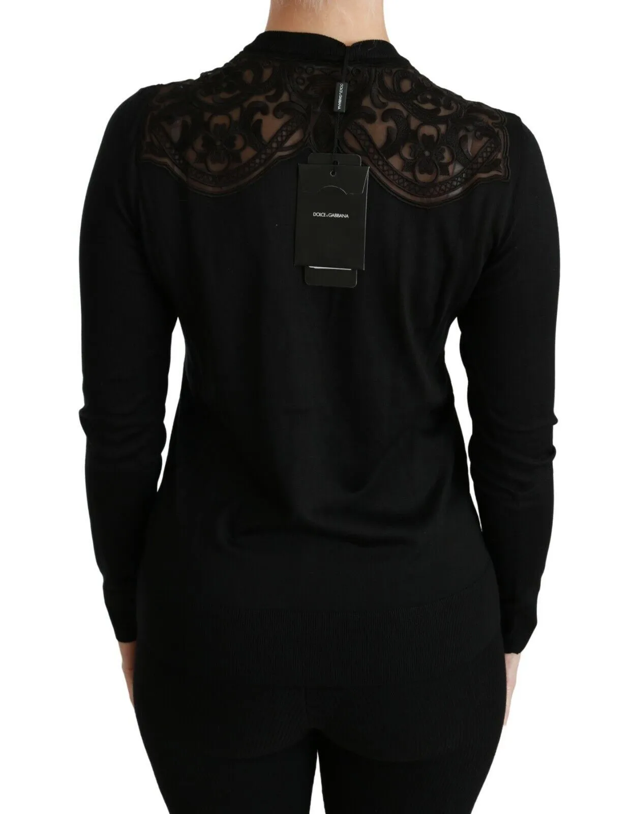 Dolce & Gabbana Women's Alluring Silk Blend Lace Cardigan