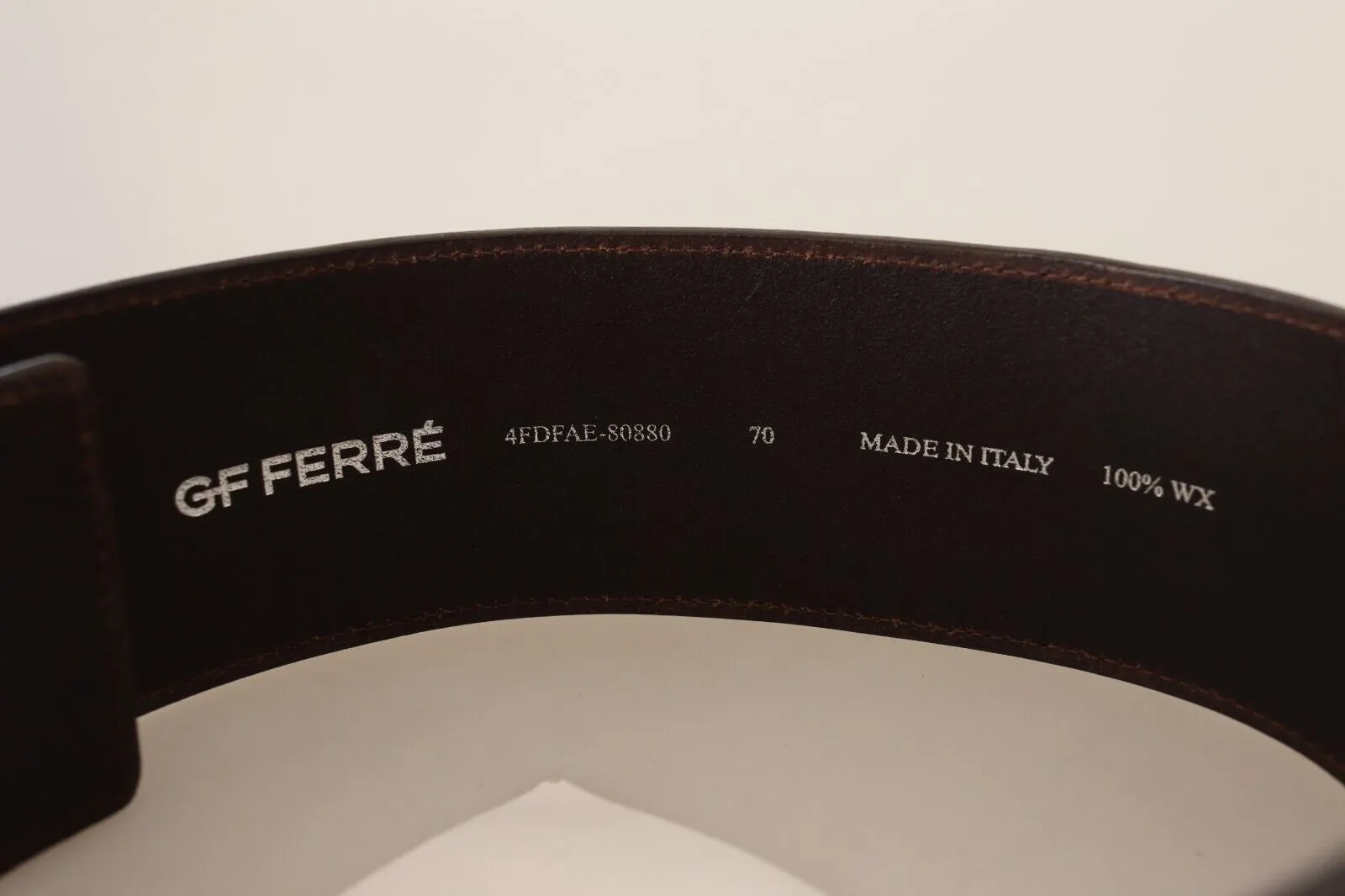 GF Ferre Women's Elegant Genuine Leather Fashion Belt - Chic Brown