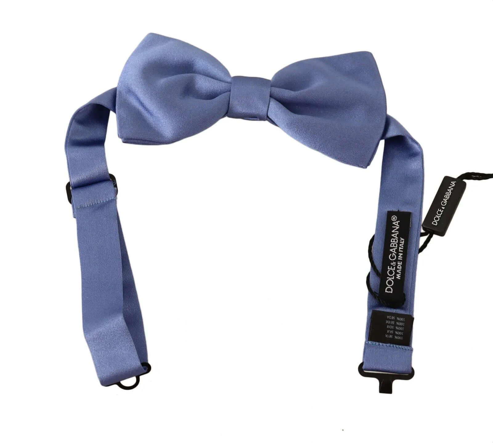 Dolce & Gabbana Men's Elegant Purple Silk Bow Tie