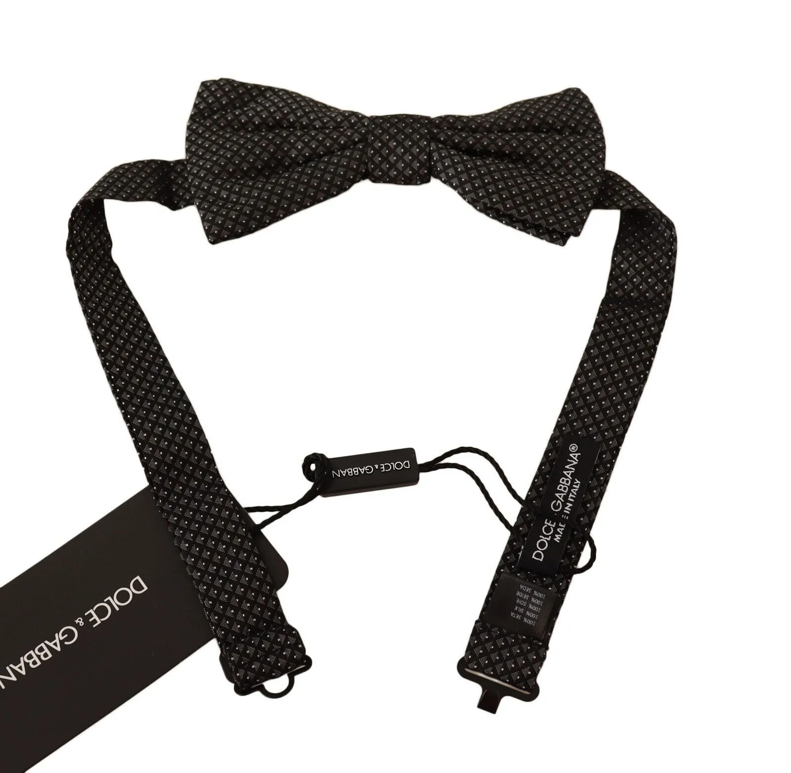 Dolce & Gabbana Men's Elegant Silk Patterned Bow Tie