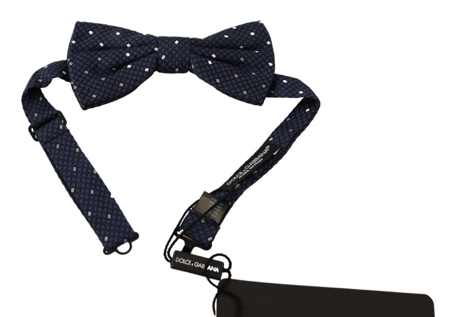 Dolce & Gabbana Men's Elegant Silk Bow Tie in Dark Blue