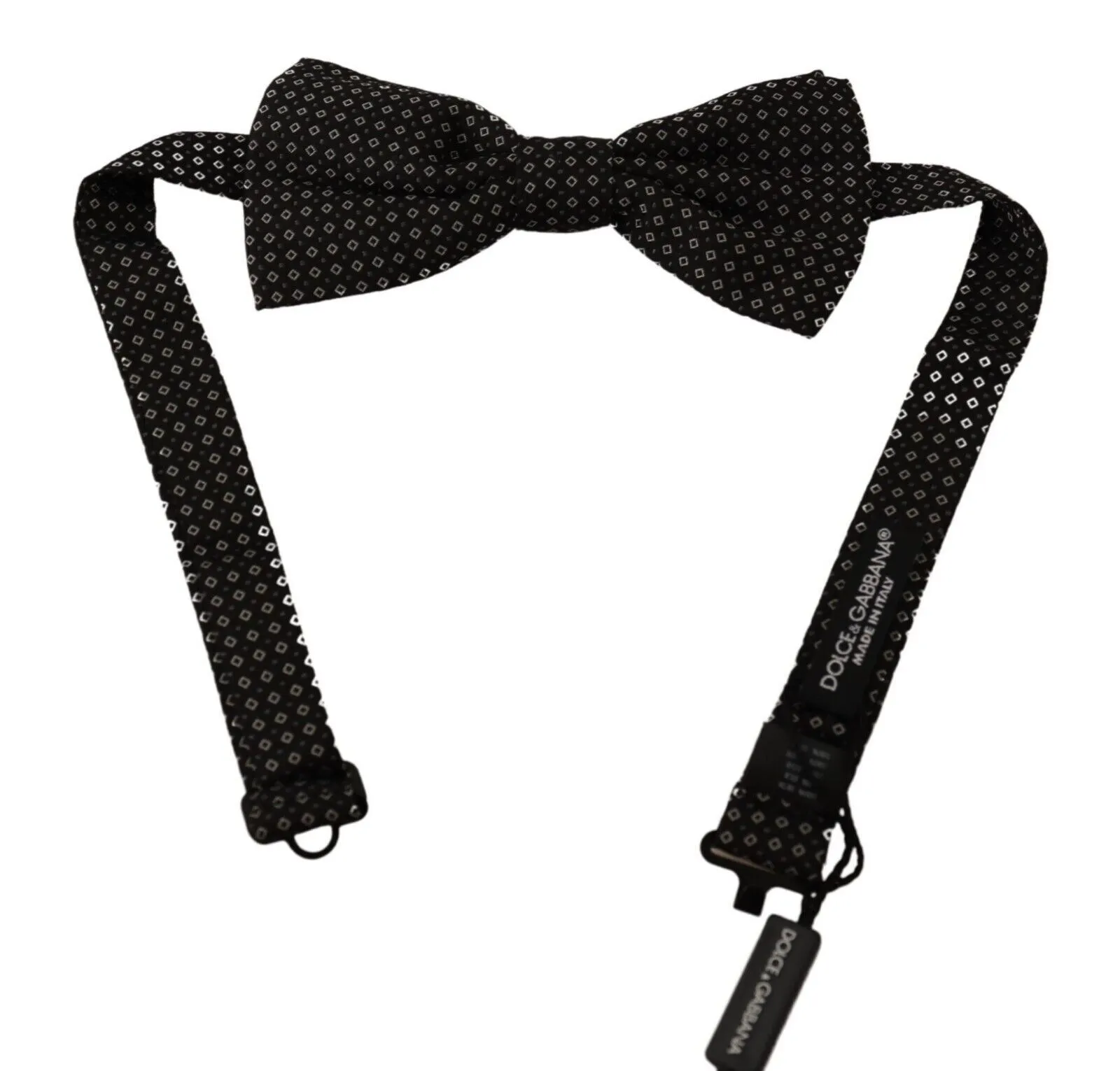Dolce & Gabbana Men's Elegant Black Silk Bow Tie