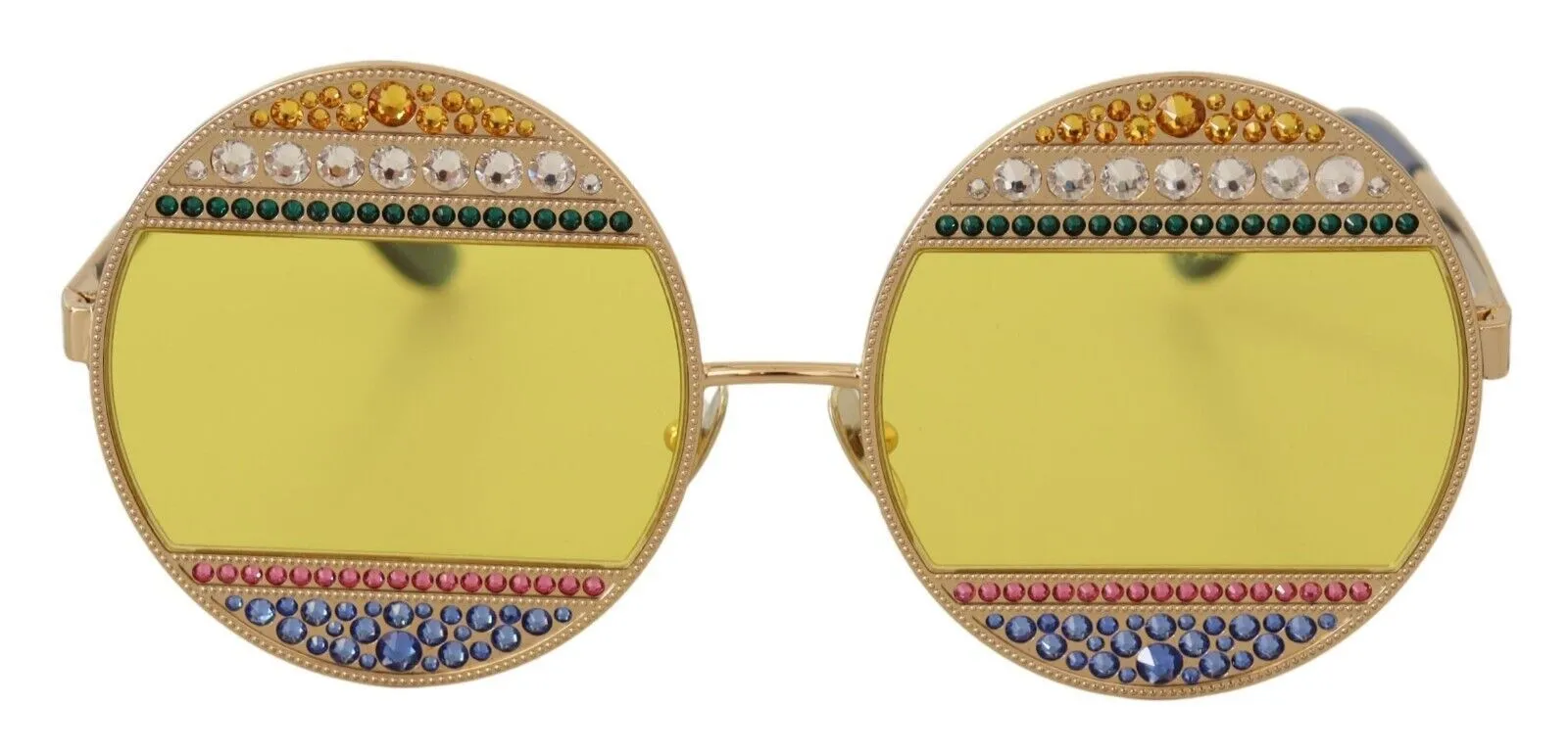 Dolce & Gabbana Women's Crystal Embellished Oval Sunglasses