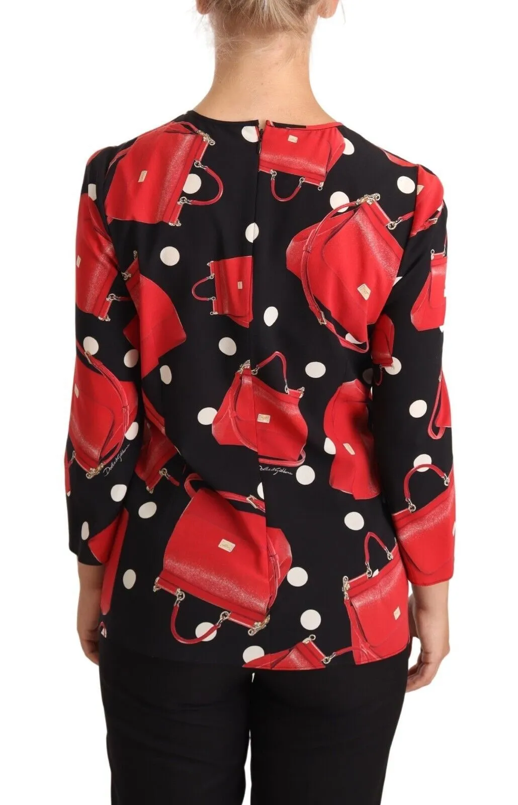 Dolce & Gabbana Women's Elegant Sicily Bag Print Blouse