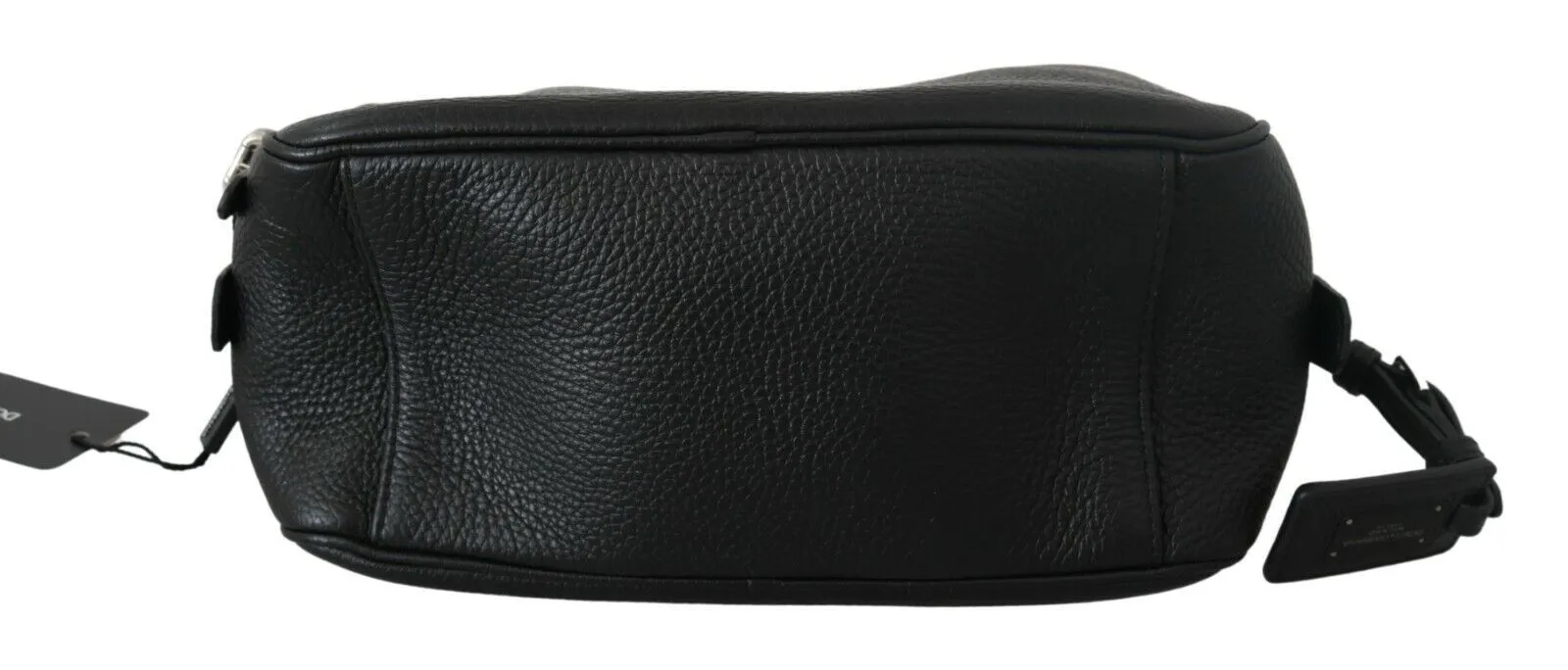 Dolce & Gabbana Women's Sleek Black Leather Wristlet Clutch Bag