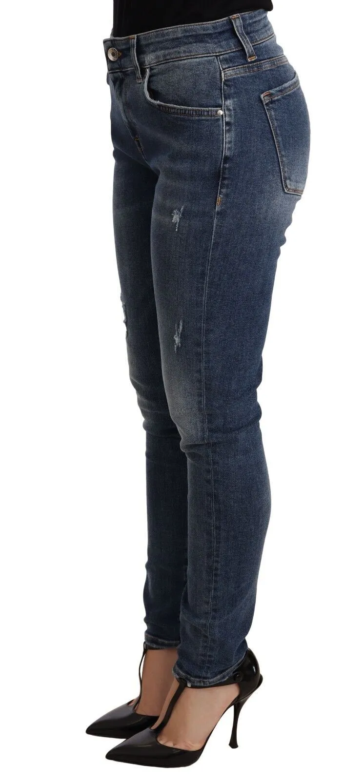 Dolce & Gabbana Women's Elegant Slim-Fit Distressed Skinny Jeans