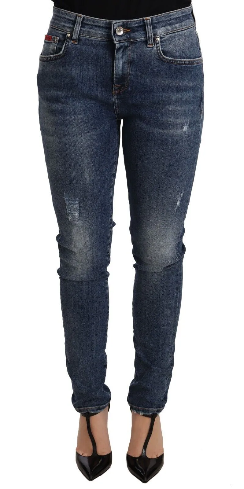 Dolce & Gabbana Women's Elegant Slim-Fit Distressed Skinny Jeans