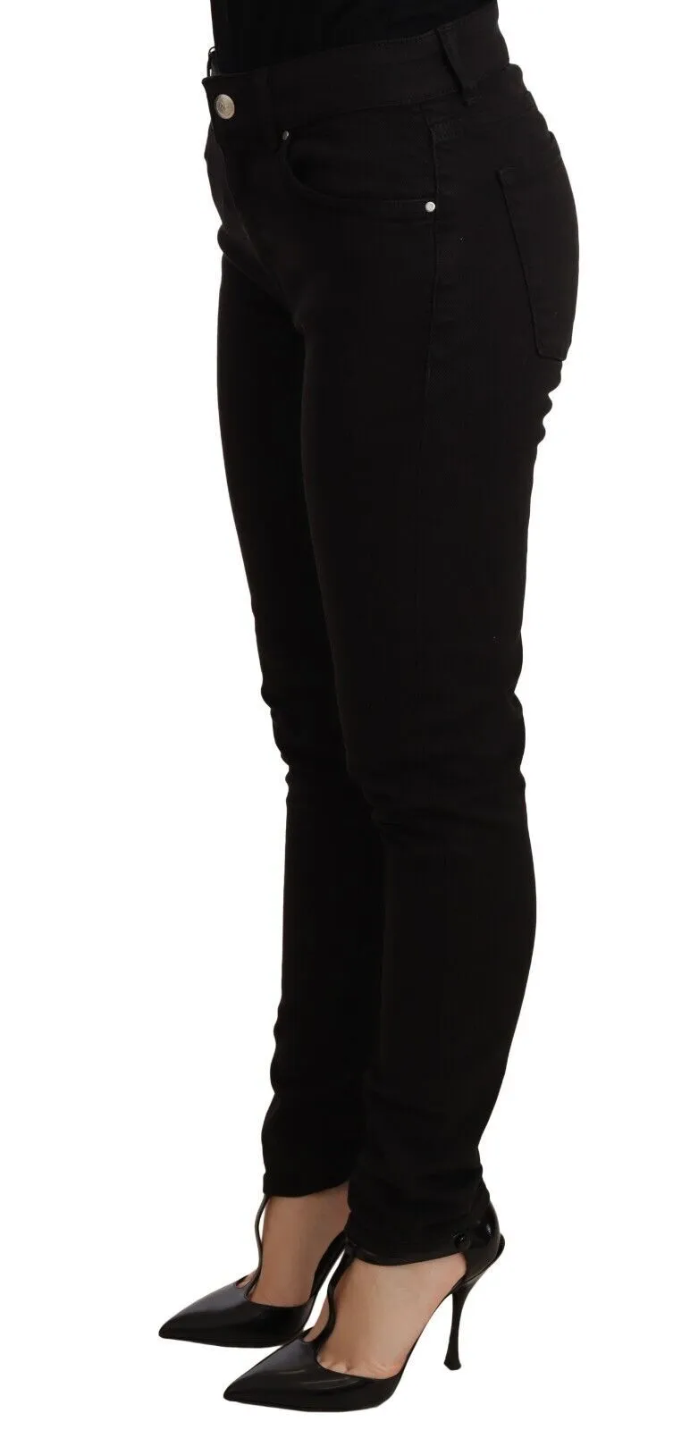 Dolce & Gabbana Women's Elegant Slim-Fit Black Skinny Jeans