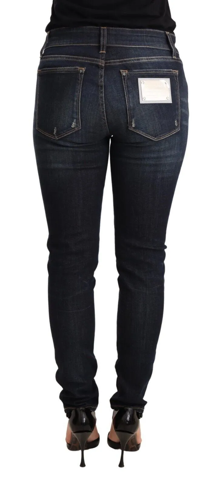 Dolce & Gabbana Women's Chic Blue Slim Skinny Jeans