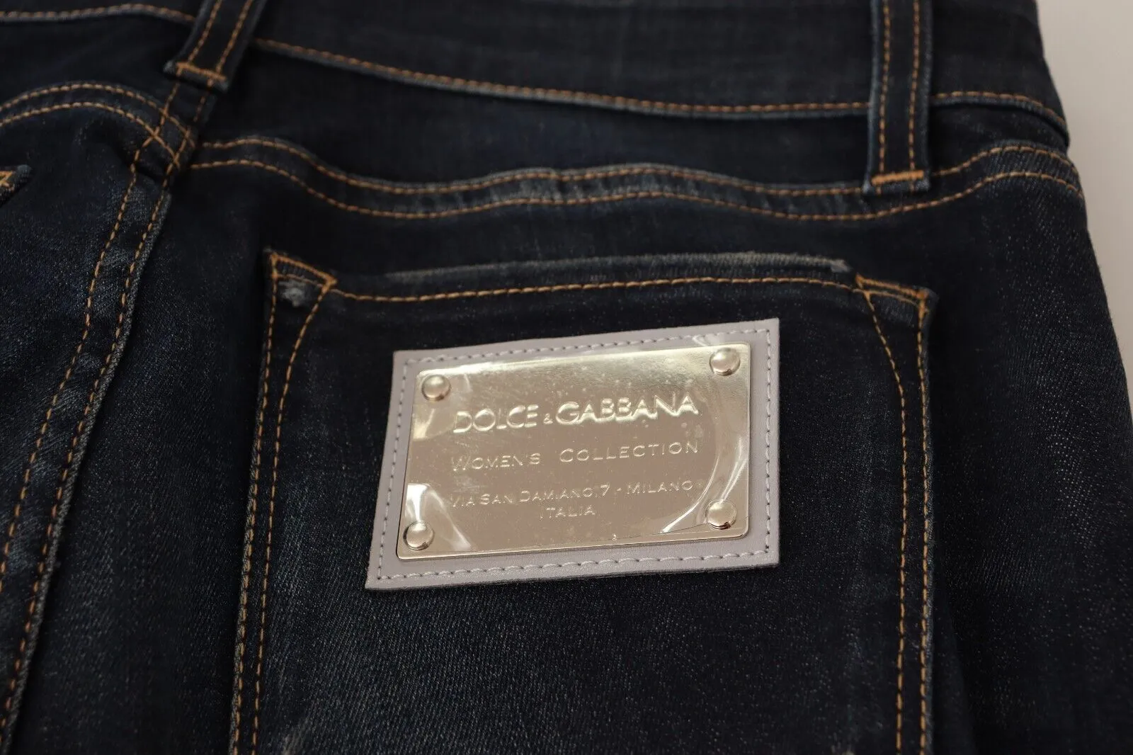 Dolce & Gabbana Women's Chic Blue Slim Skinny Jeans