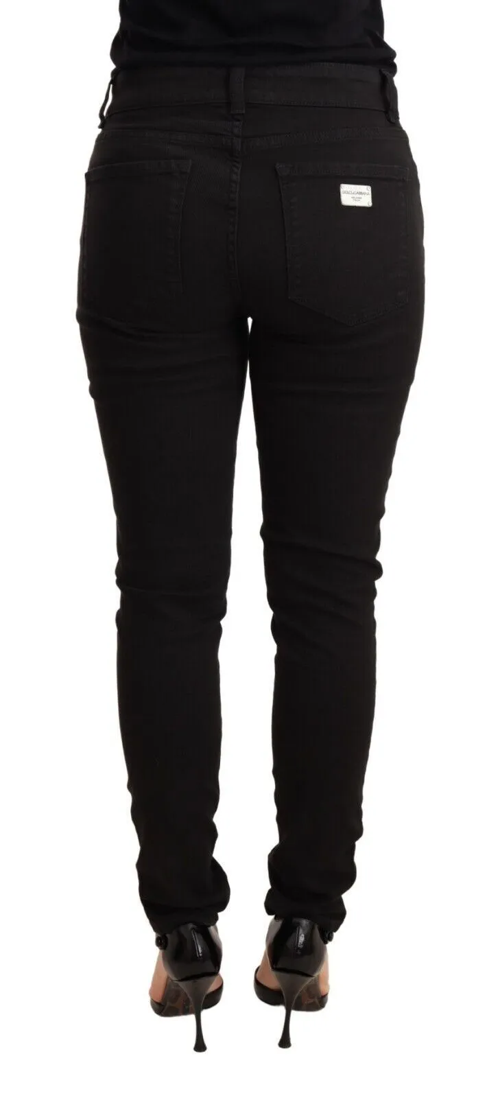 Dolce & Gabbana Women's Elegant Slim-Fit Mid Waist Skinny Jeans