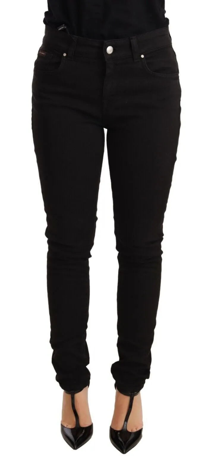 Dolce & Gabbana Women's Elegant Slim-Fit Mid Waist Skinny Jeans