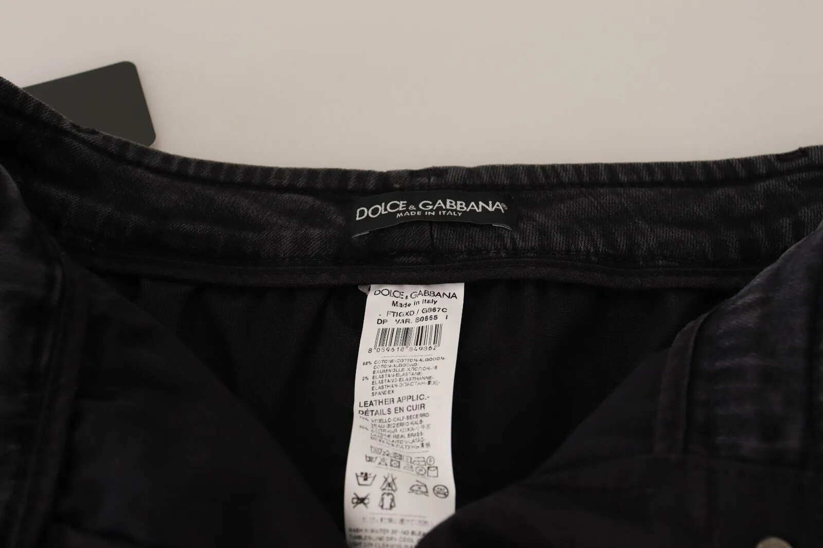 Dolce & Gabbana Women's Elegant Wide Leg Gray Wash Denim