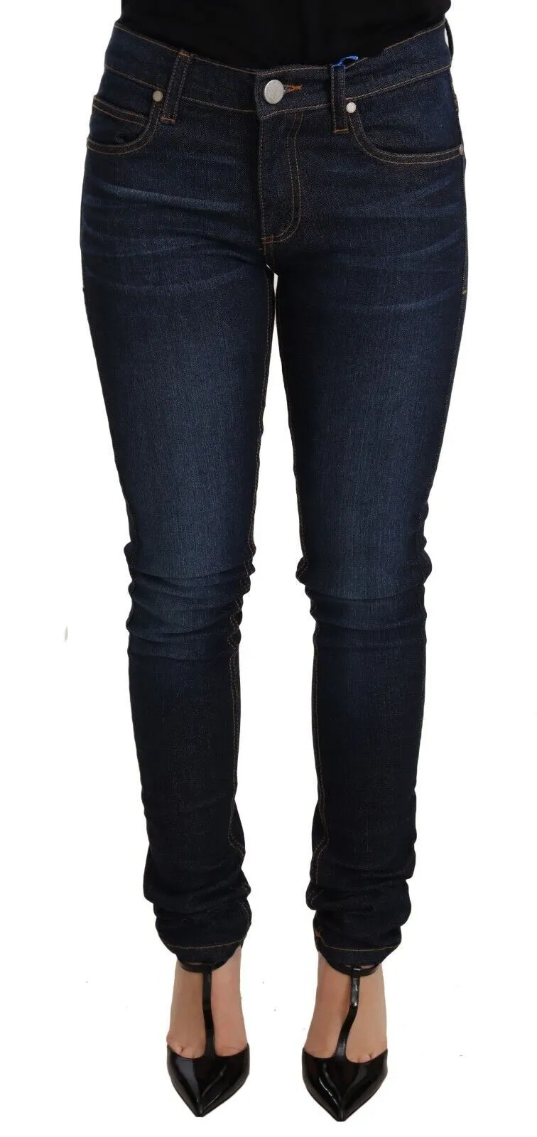 Versace Jeans Women's Elegant Low Waist Skinny Designer Jeans