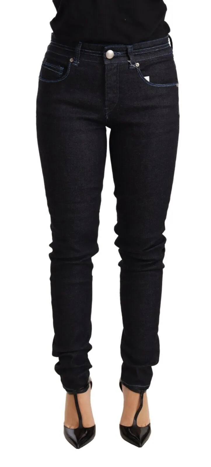 Acht Women's Sleek Low Waist Skinny Denim