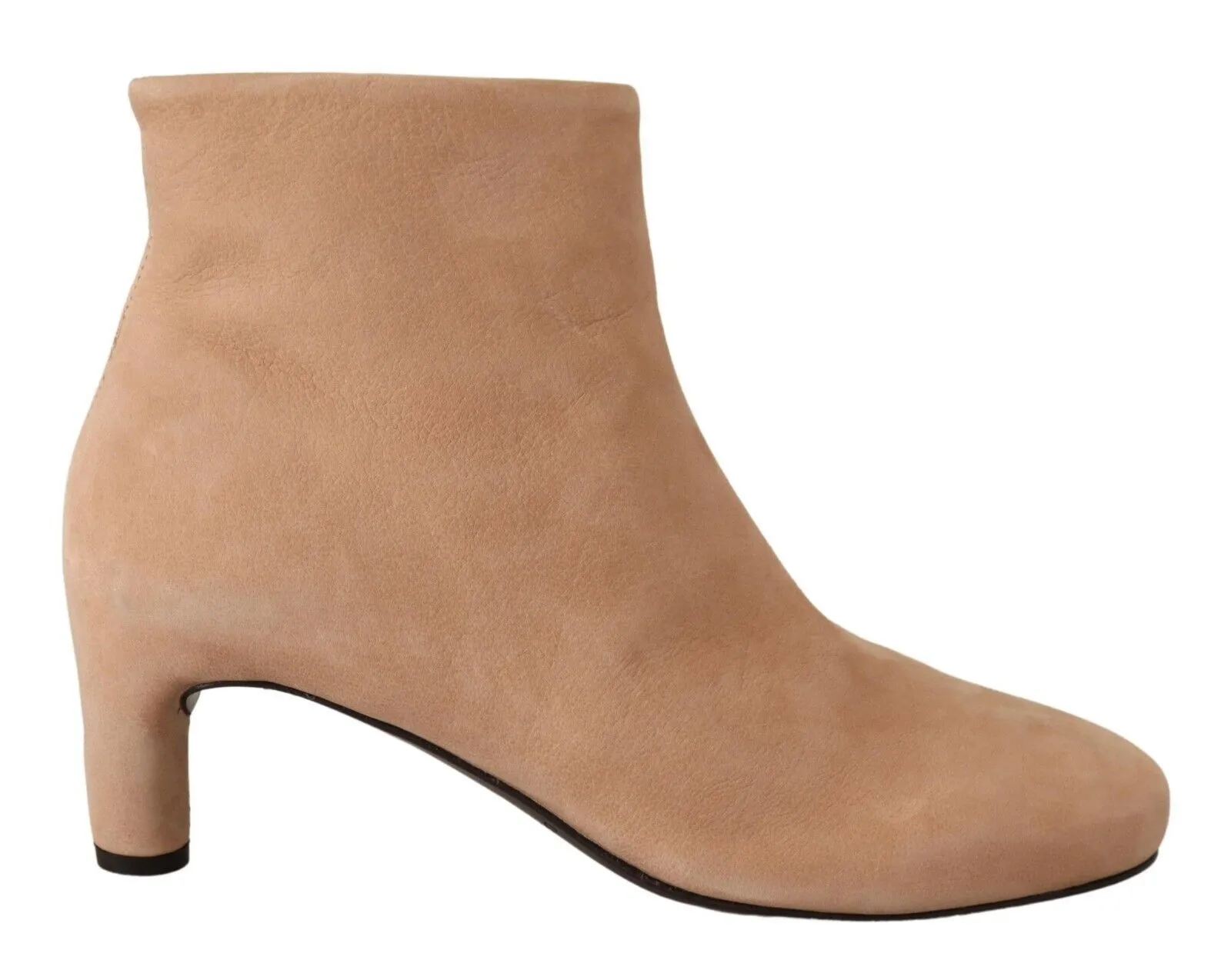 DEL CARLO Women's Elegant Beige Leather Boots