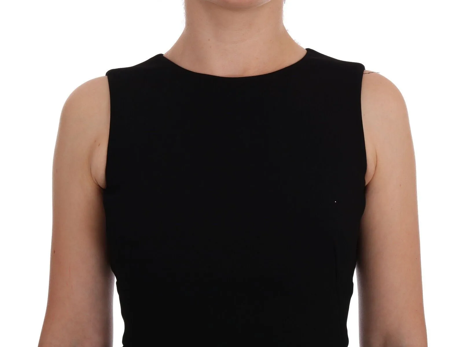 Dolce & Gabbana Women's Elegant Crystal Sheath Knee-Length Dress