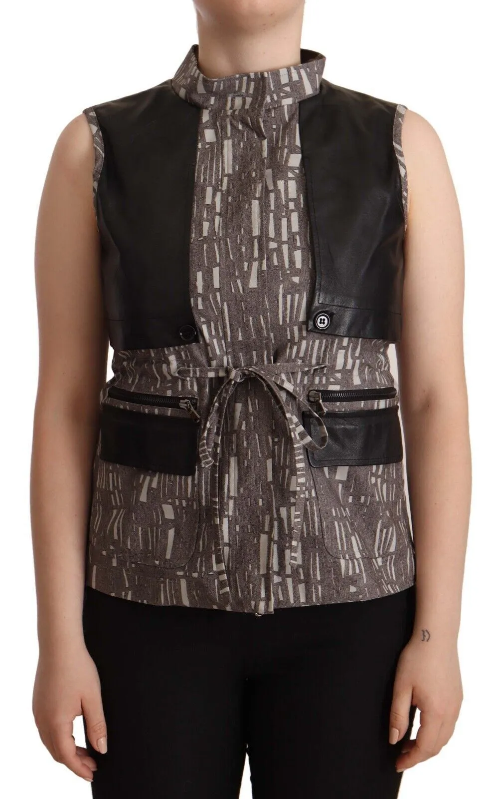 Comeforbreakfast Women's Sleeveless Turtleneck Chic Top