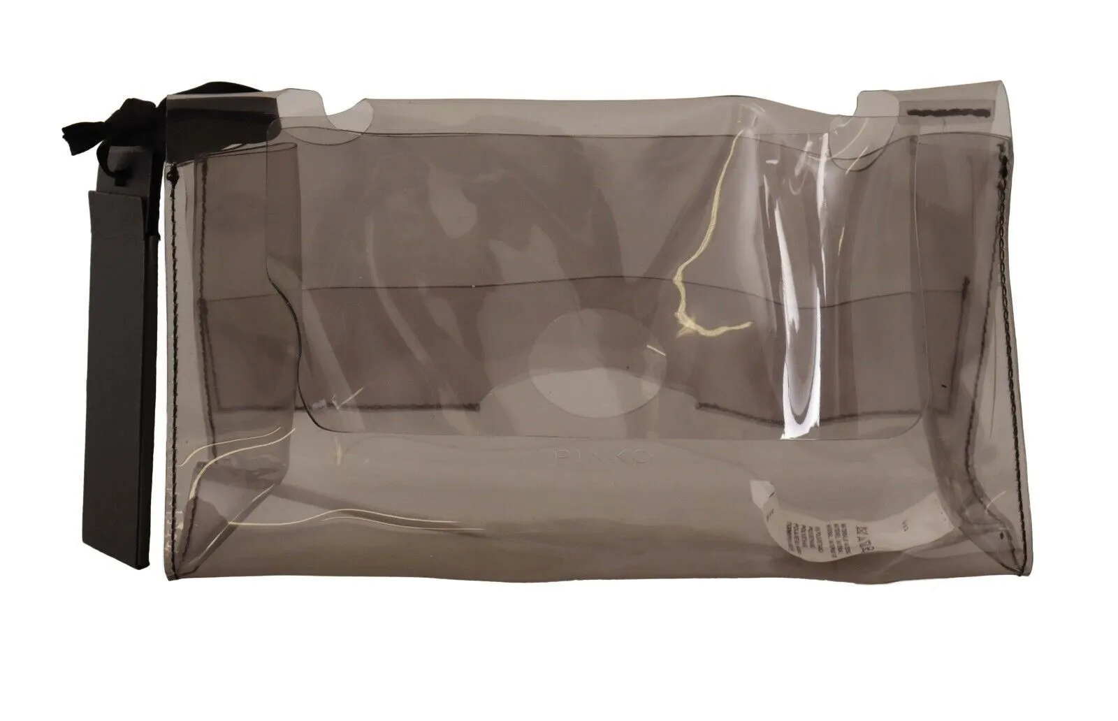 PINKO Women's Chic Transparent Clutch for Evening Elegance