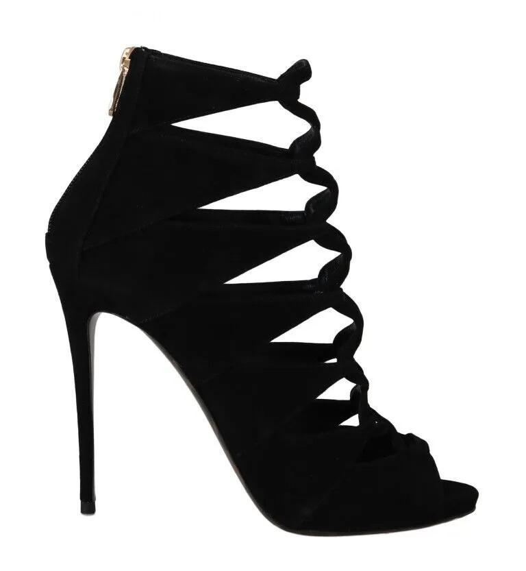 Dolce & Gabbana Women's Chic Suede Ankle Strap Heel Sandals