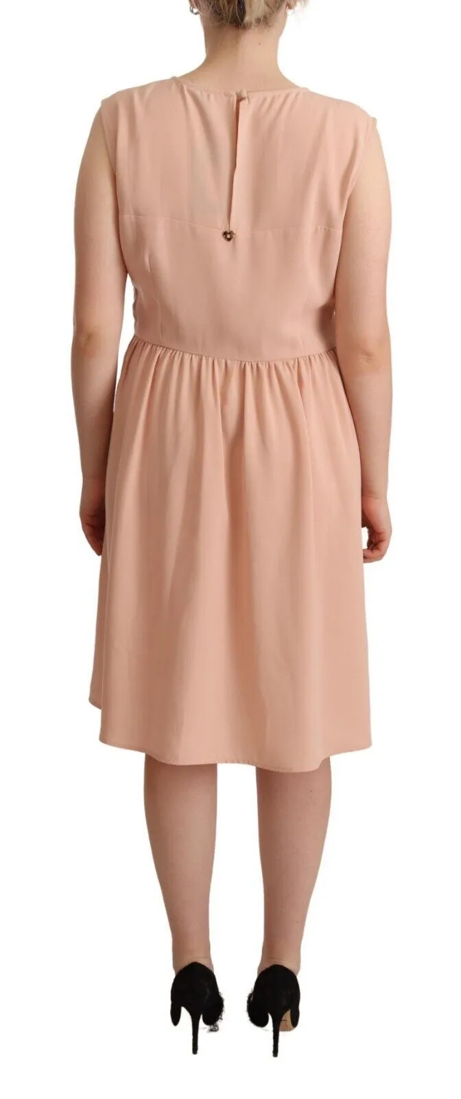 Twinset Women's Elegant Beige Sleeveless Shift Dress