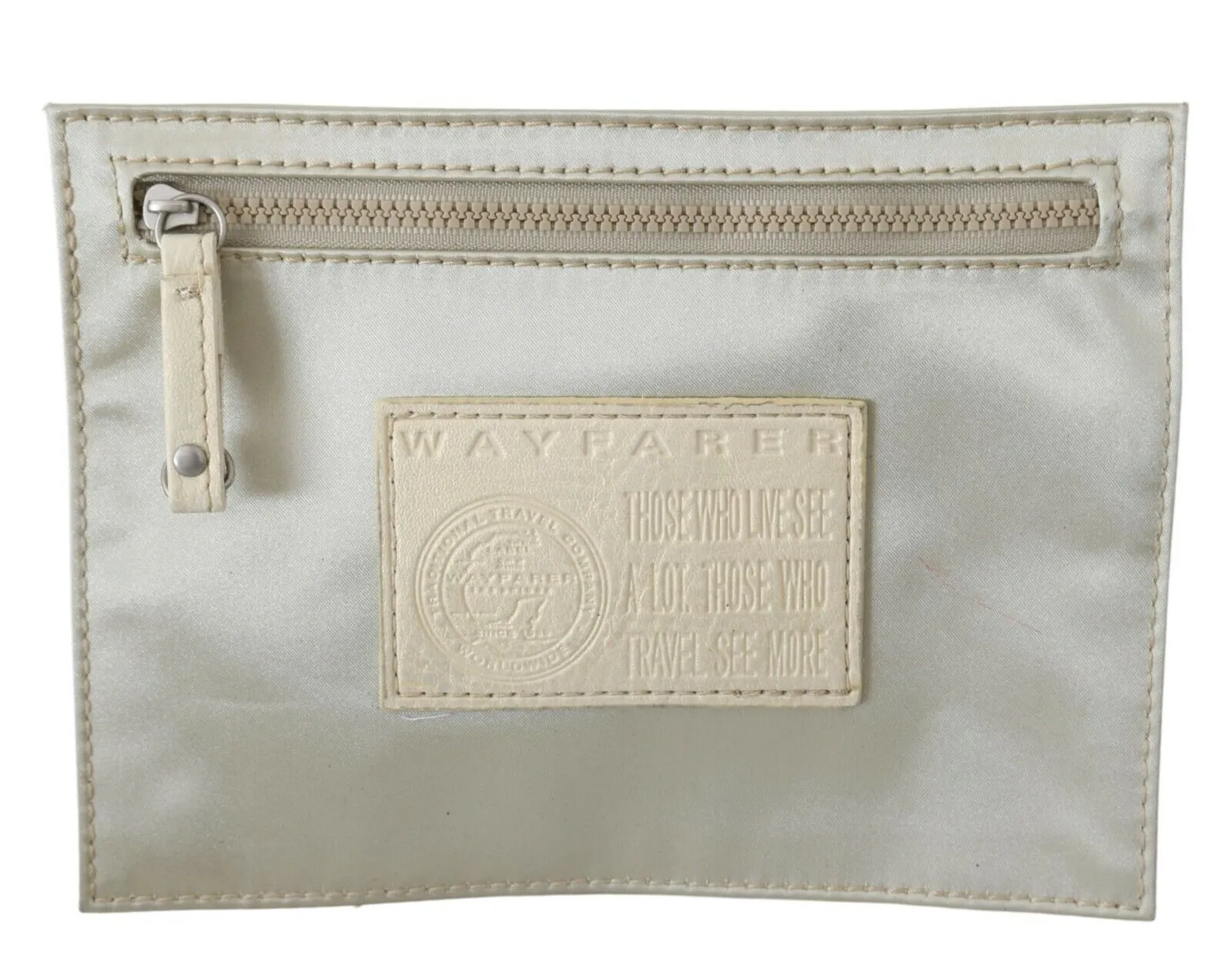 WAYFARER Women's Elegant White Fabric Coin Wallet