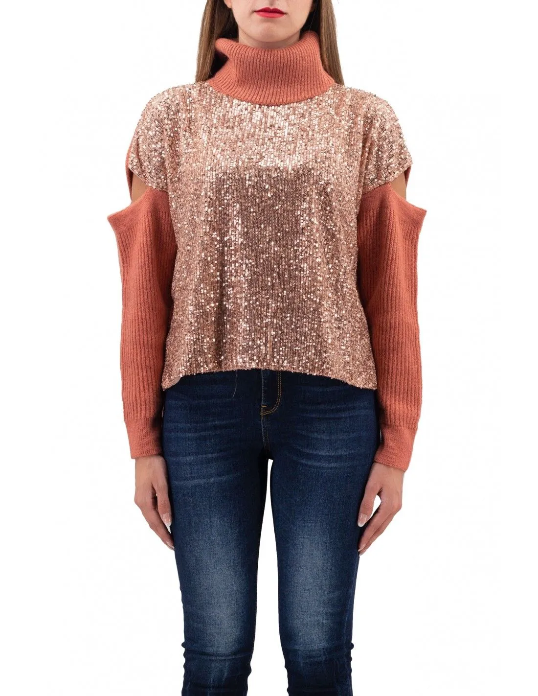 PINKO Women's Sequin Embellished Mohair-Blend Sweater