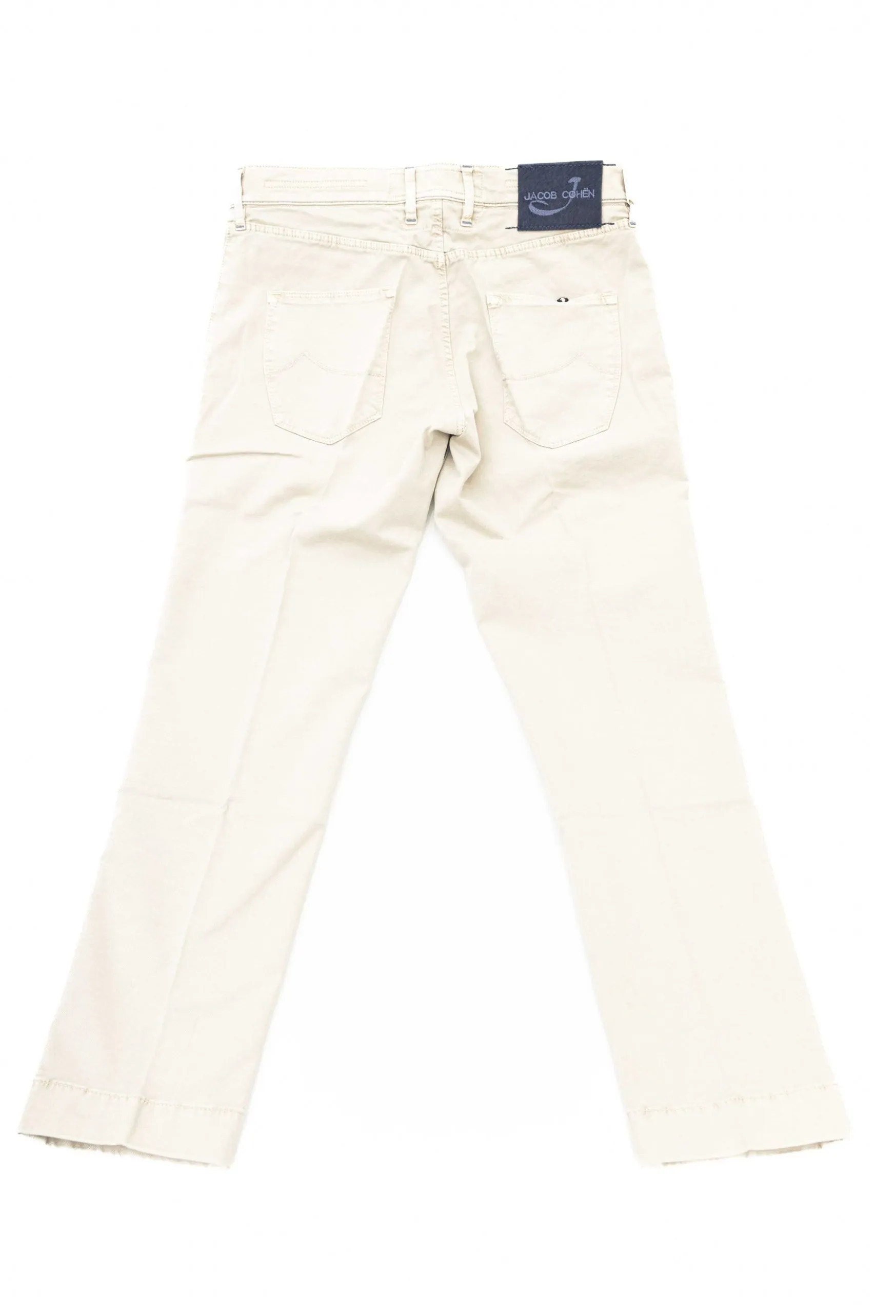Jacob Cohen Men's Elegant Silver Chino Model Trousers
