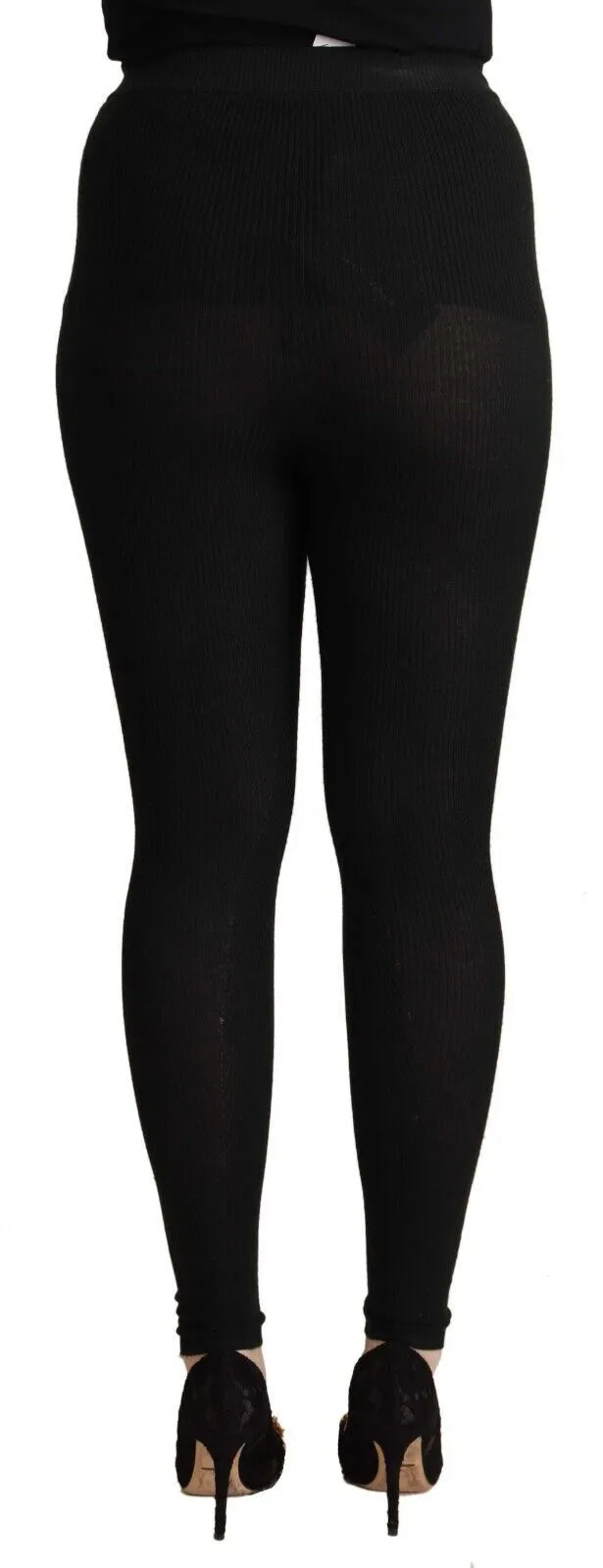Dolce & Gabbana Women's Elegant High Waist Cashmere-Silk Tights Pants