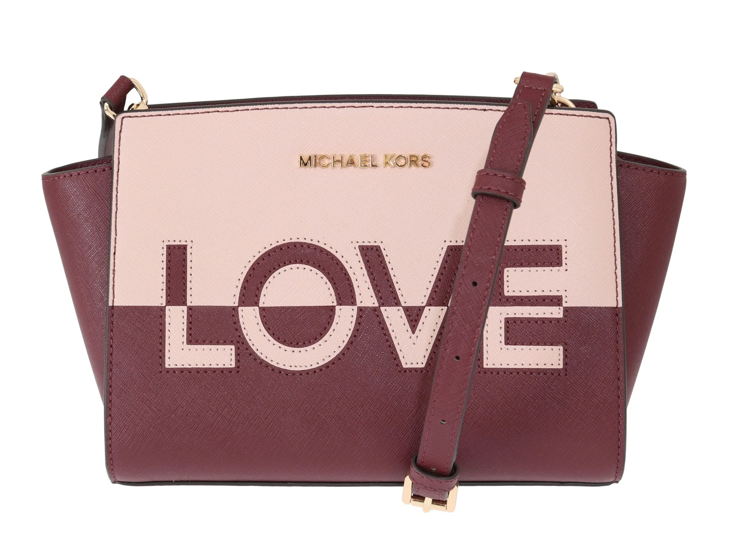 Michael Kors Women's Elegant Bordeaux Selma Shoulder Bag