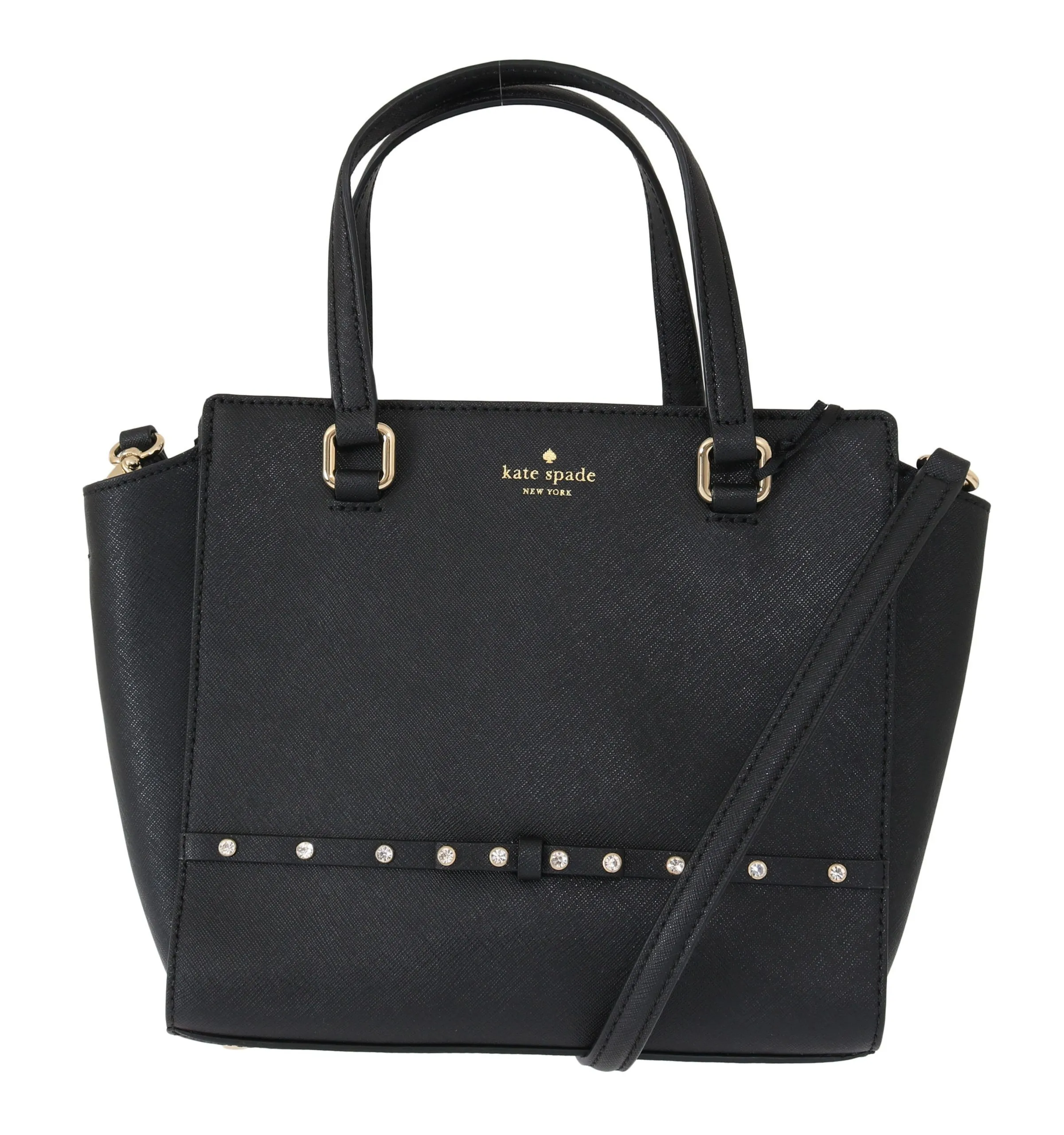 Kate Spade Women's Elegant Black Leather Small Hadlee Shoulder Bag