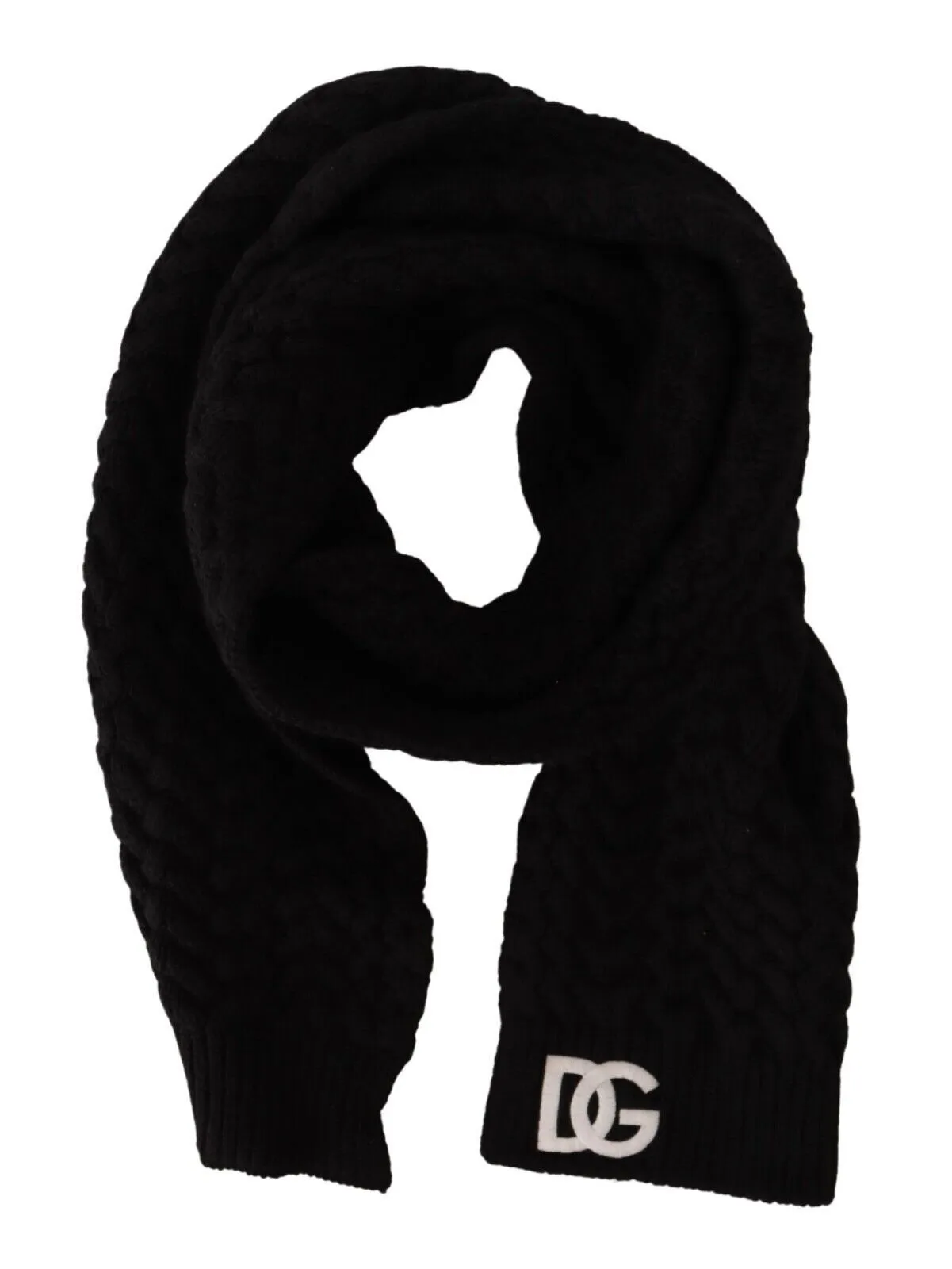 Dolce & Gabbana Women's Elegant Black Cashmere Scarf