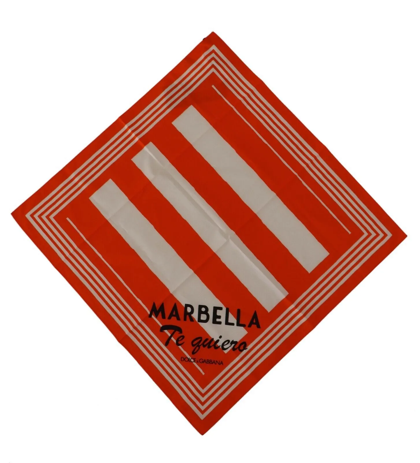 Dolce & Gabbana Women's Chic Striped Cotton Handkerchief