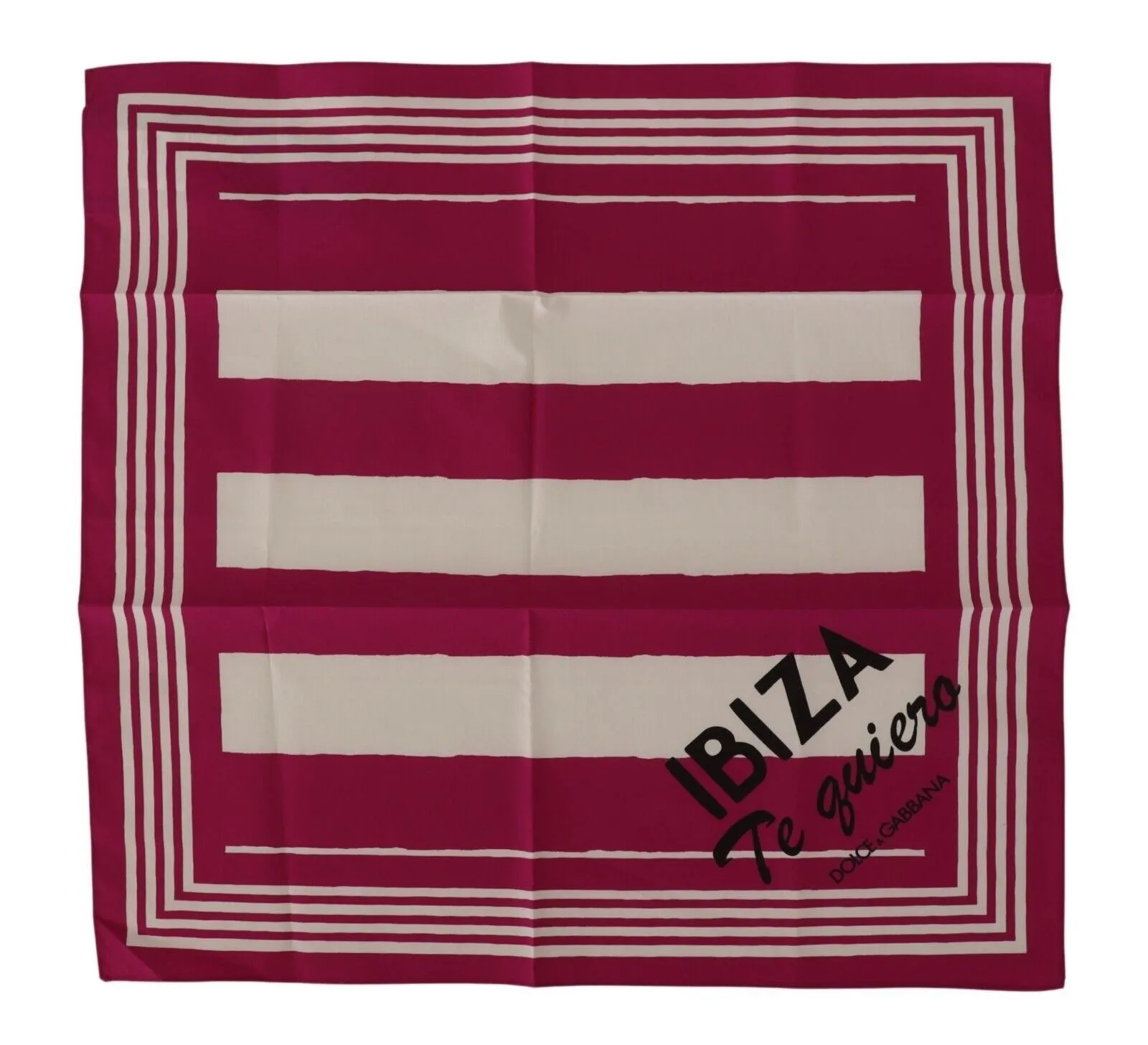 Dolce & Gabbana Women's Chic Striped Cotton Handkerchief