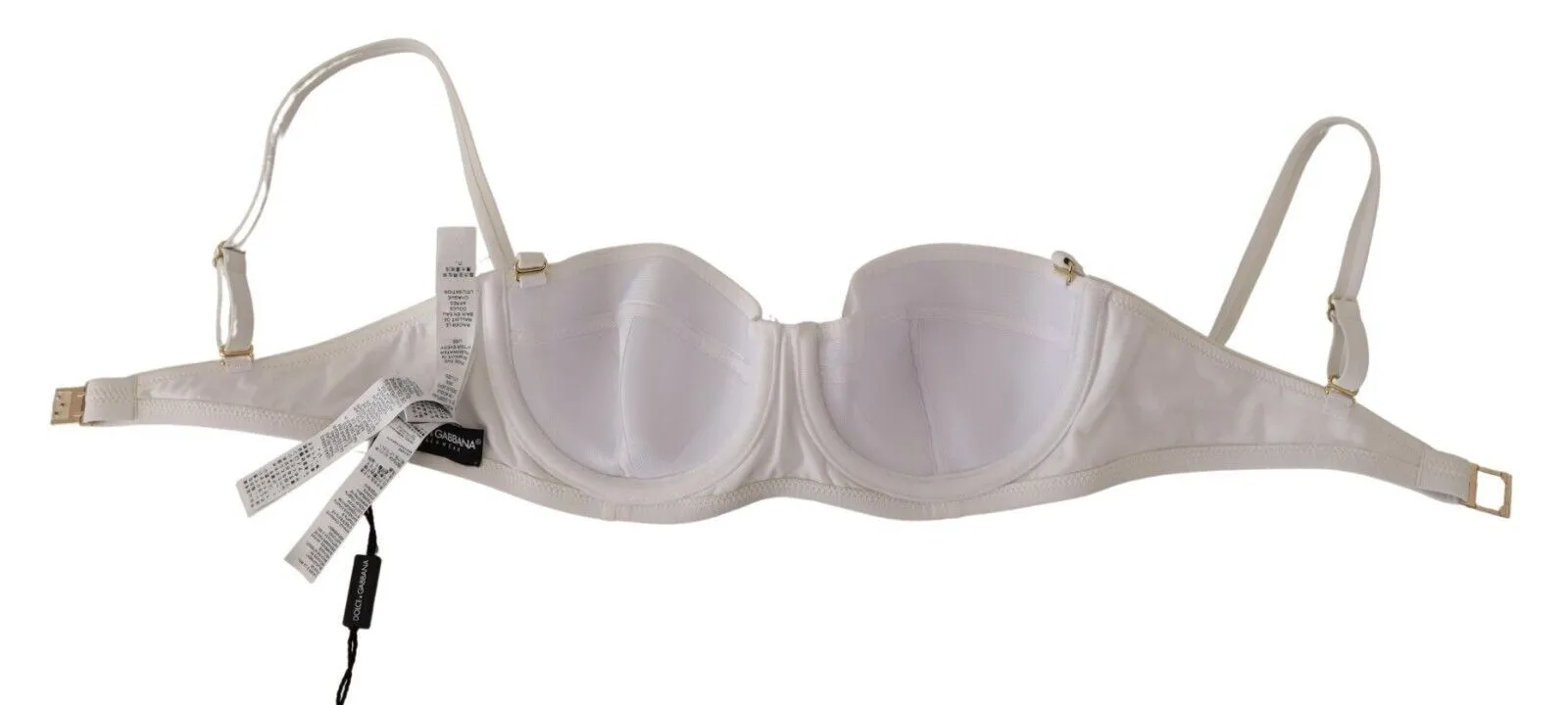 Dolce & Gabbana Women's Chic White Nylon Balconette Bra