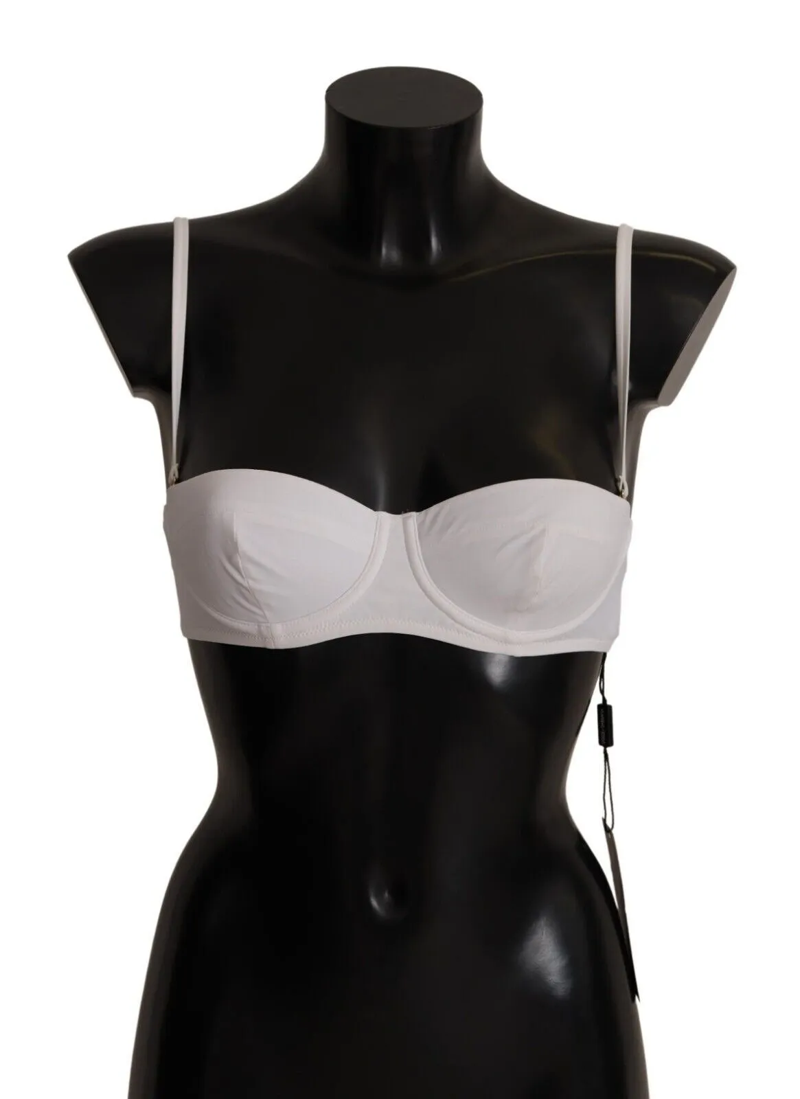 Dolce & Gabbana Women's Chic White Nylon Balconette Bra
