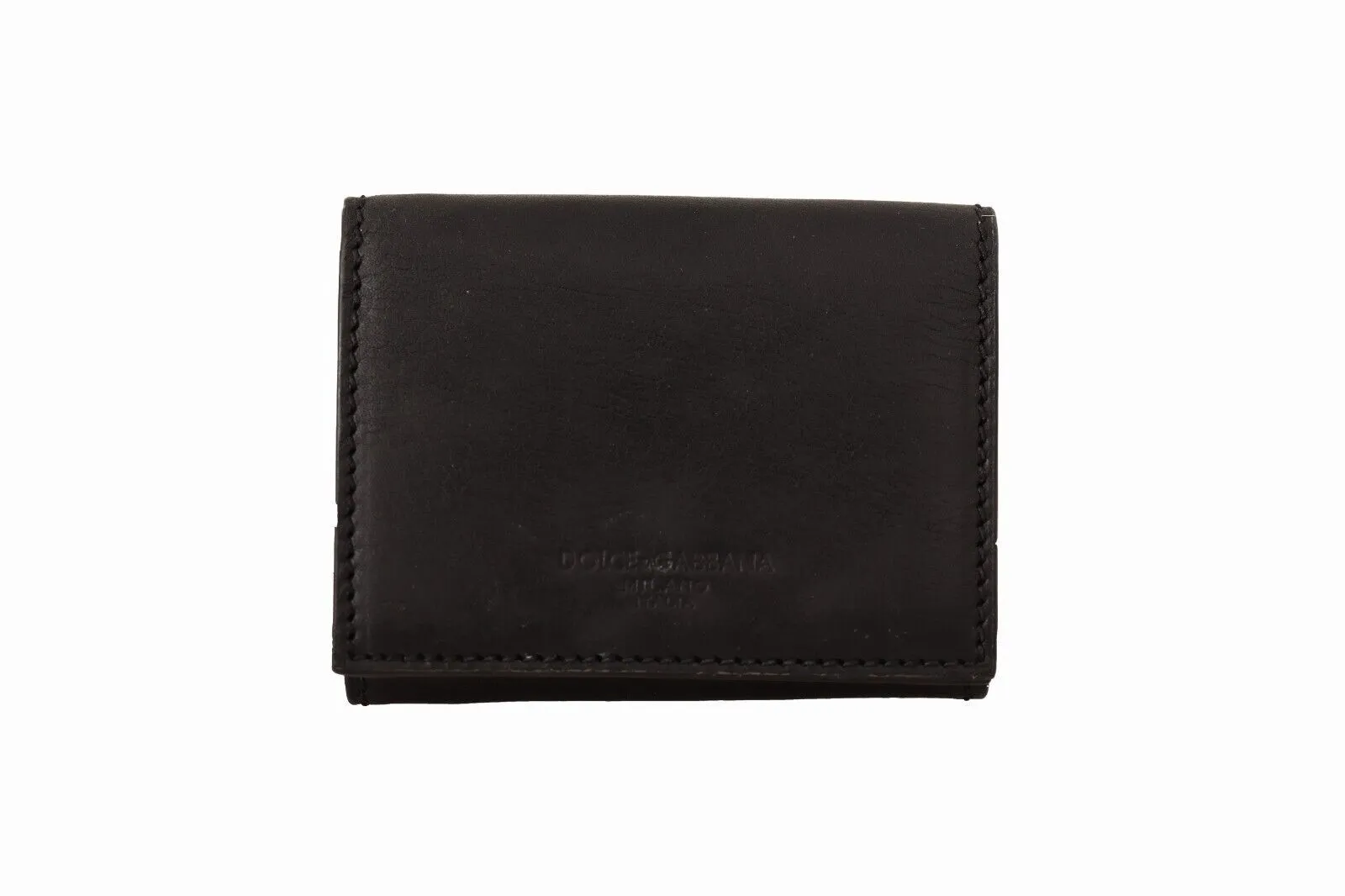 Dolce & Gabbana Men's Elegant Leather Trifold Multi Kit with Strap