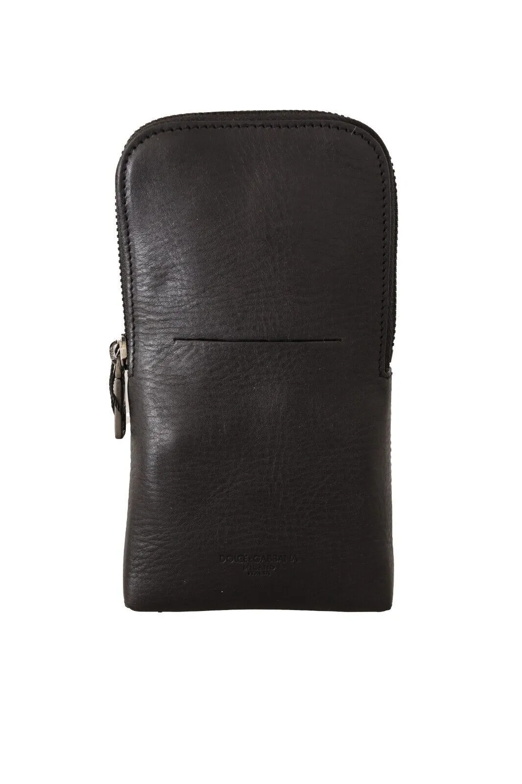 Dolce & Gabbana Men's Elegant Black Leather Double-Strap Multi Kit