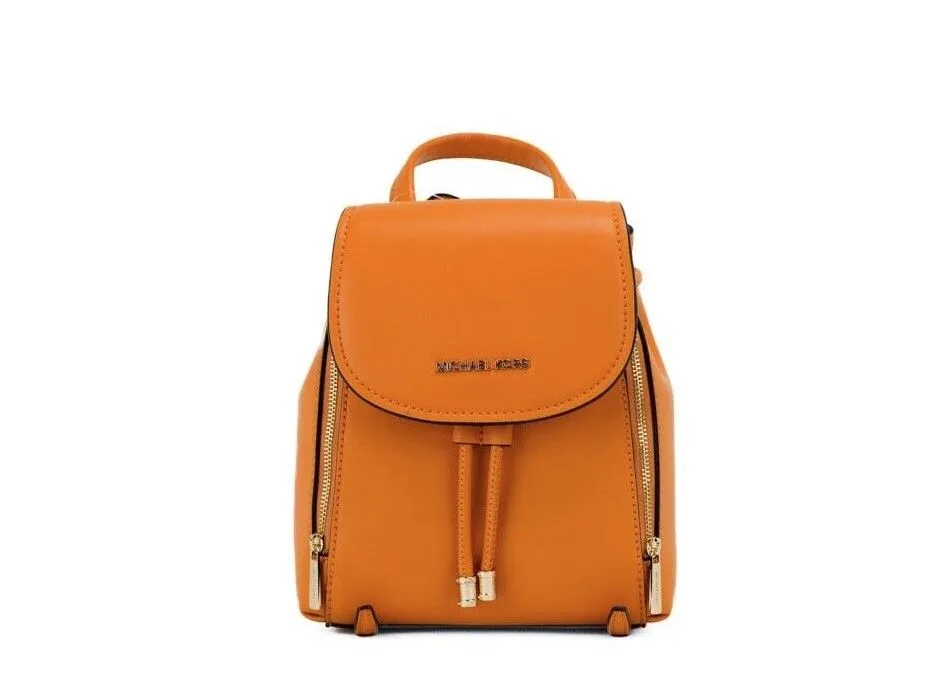 Michael Kors Women's Phoebe XS Honeycomb Smooth Leather Flap Drawstring Backpack