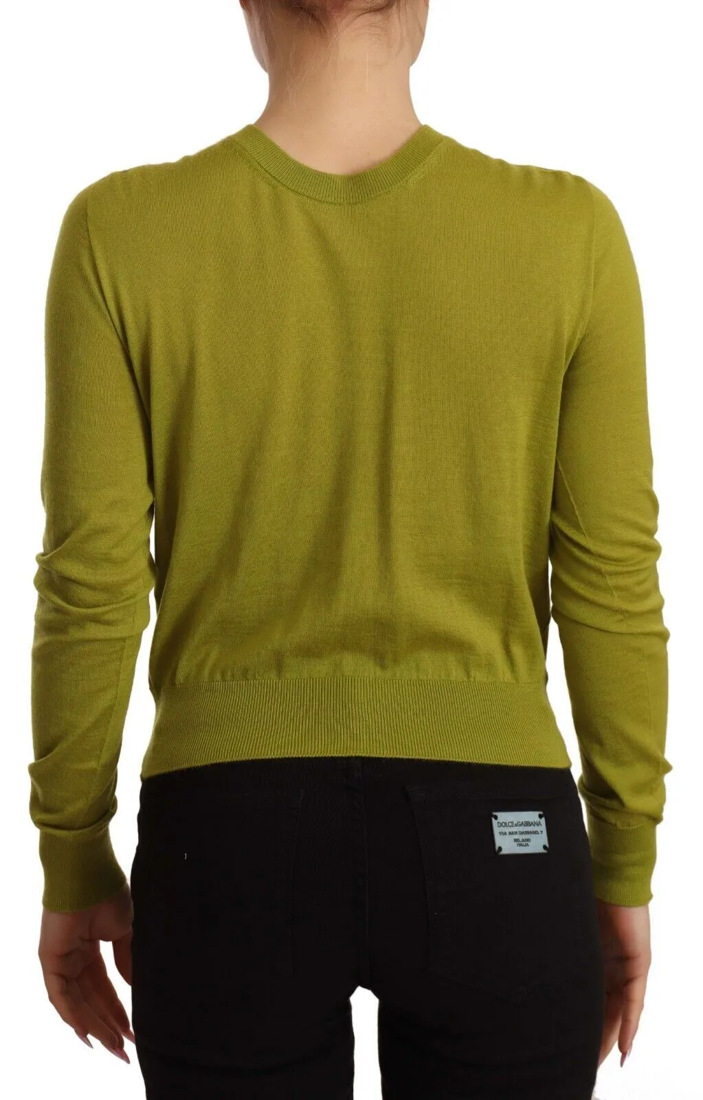 Dolce & Gabbana Women's Apple Green Cashmere Cardigan - Luxe Comfort