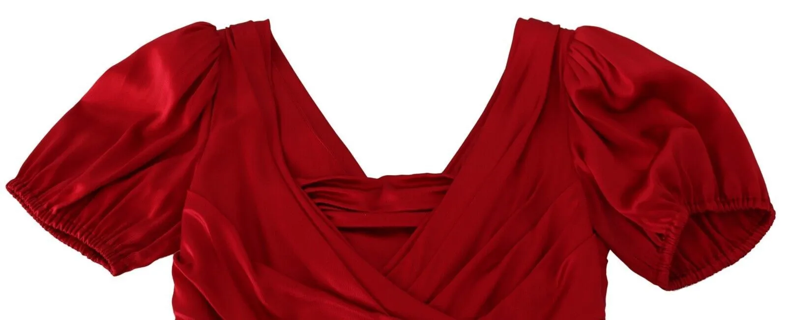 Dolce & Gabbana Women's Elegant Red Silk Stretch Mermaid Dress