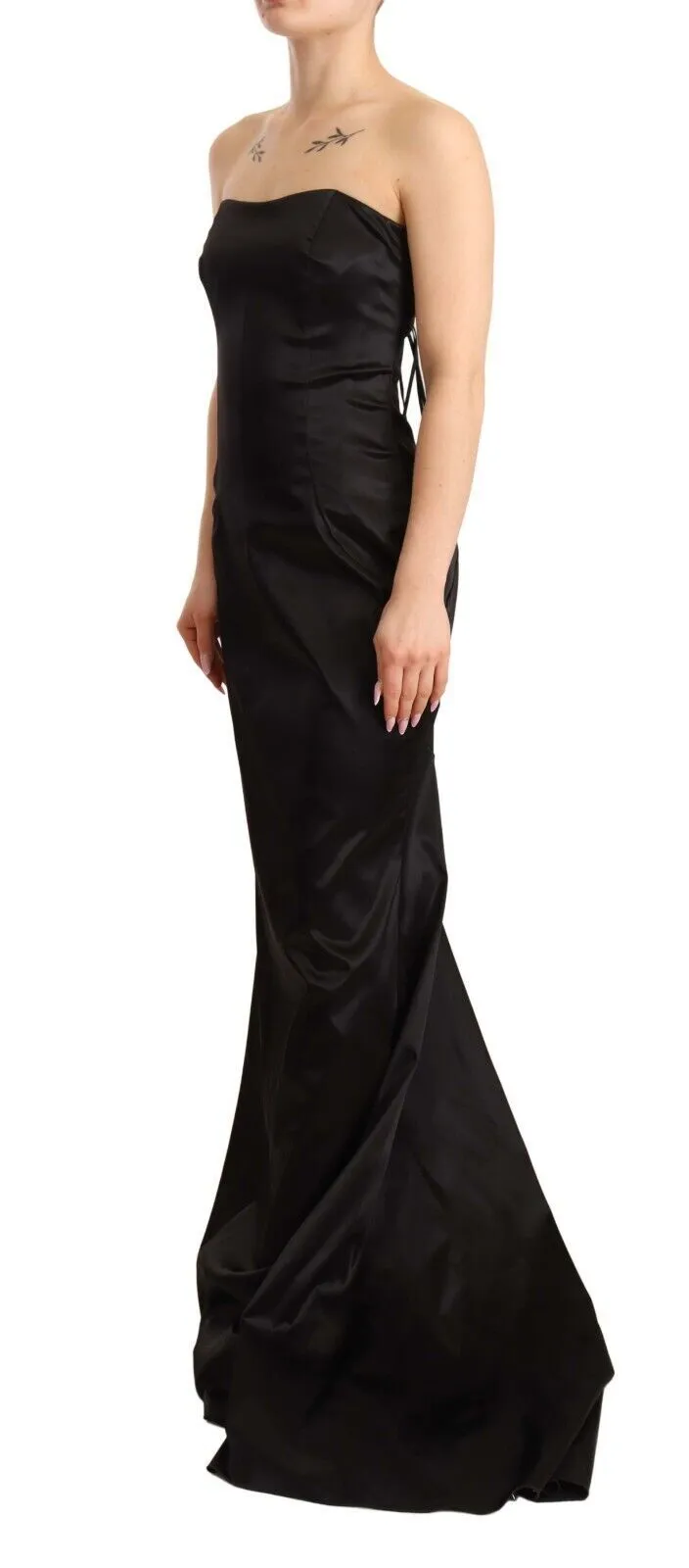Dolce & Gabbana Women's Elegant Black Strapless Mermaid Dress