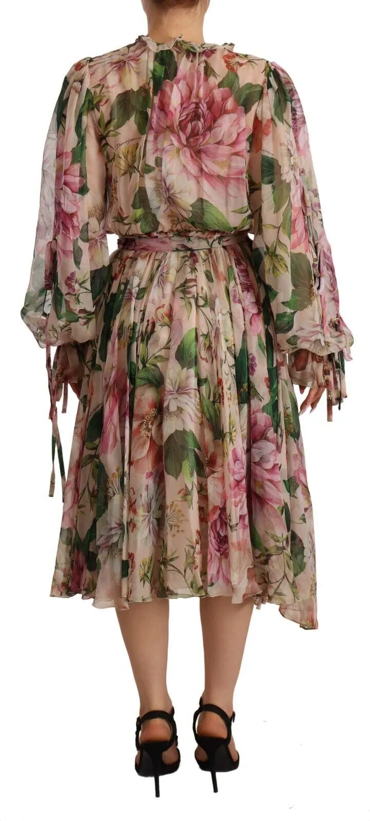 Dolce & Gabbana Women's Elegant Silk Floral Maxi Dress