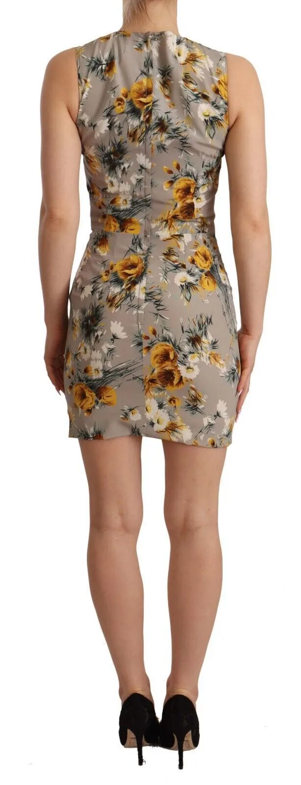 Dolce & Gabbana Women's Elegant Floral Sheath Mini Dress