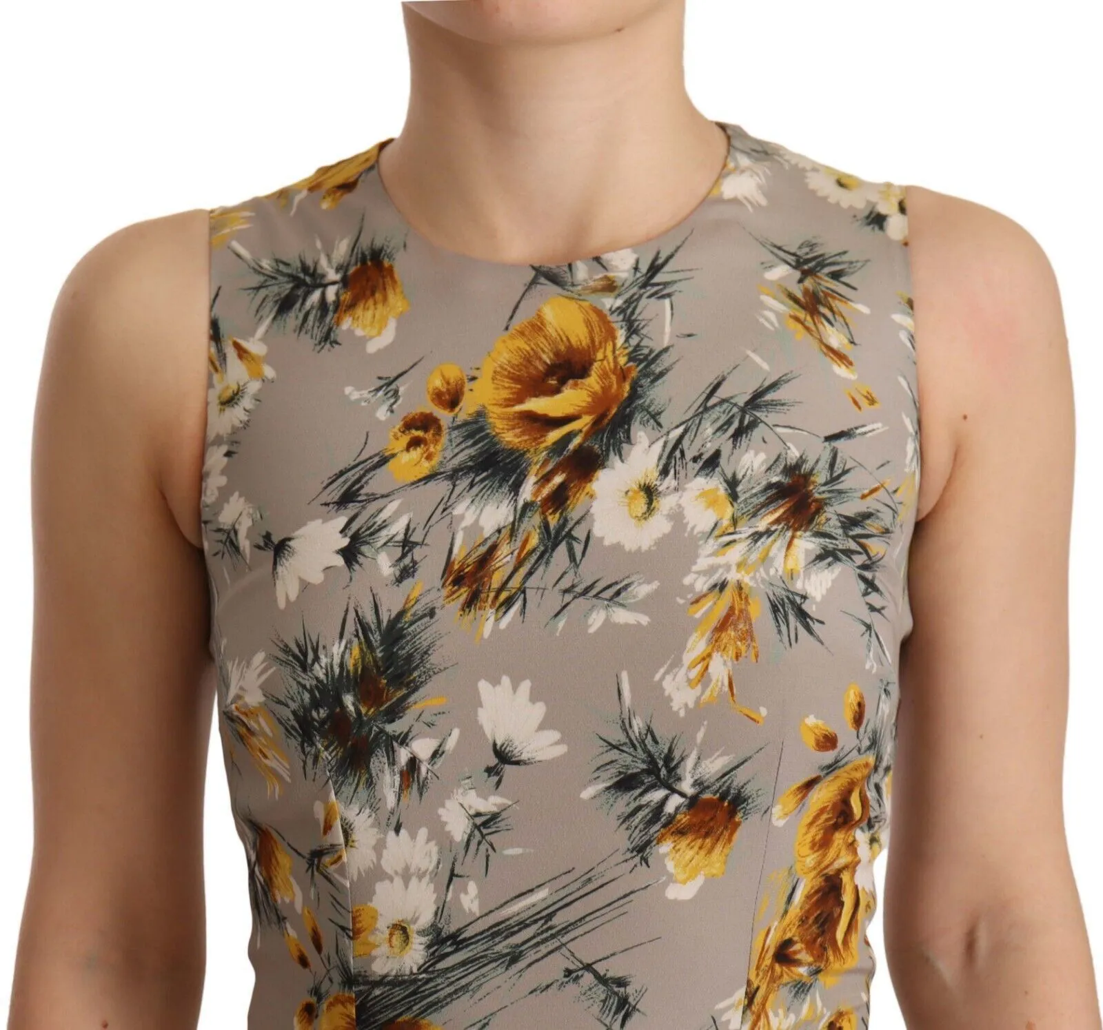 Dolce & Gabbana Women's Elegant Floral Sheath Mini Dress