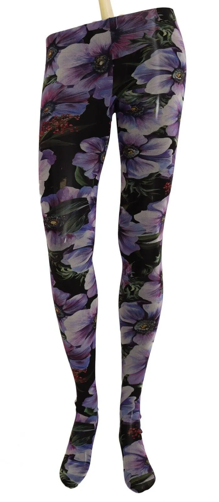 Dolce & Gabbana Women's Floral Micro Mesh Designer Tights