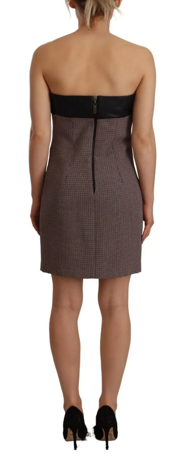 Costume National Women's Sleek Strapless Mini Sheath Dress